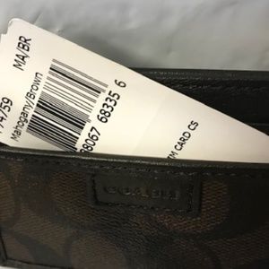 Coach Men's Slim Card Wallet ~ Card Holder